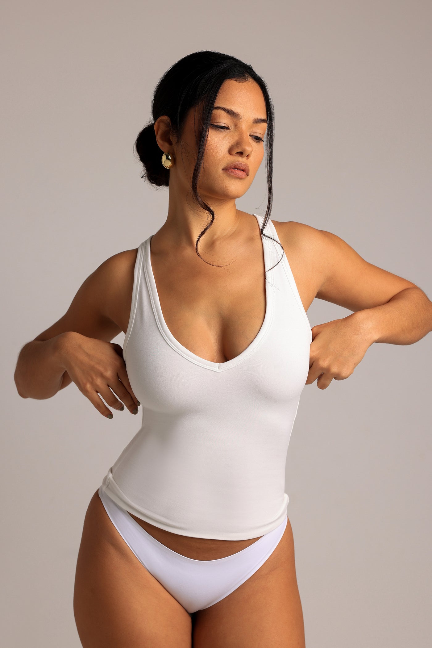 Classic Plunge Tank - White