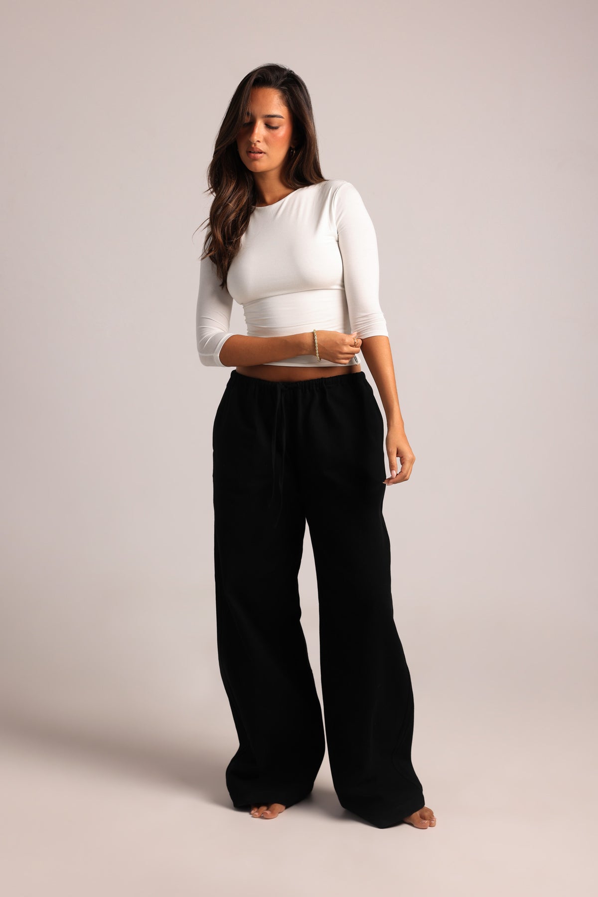 Everyday Quarter Sleeve - White
