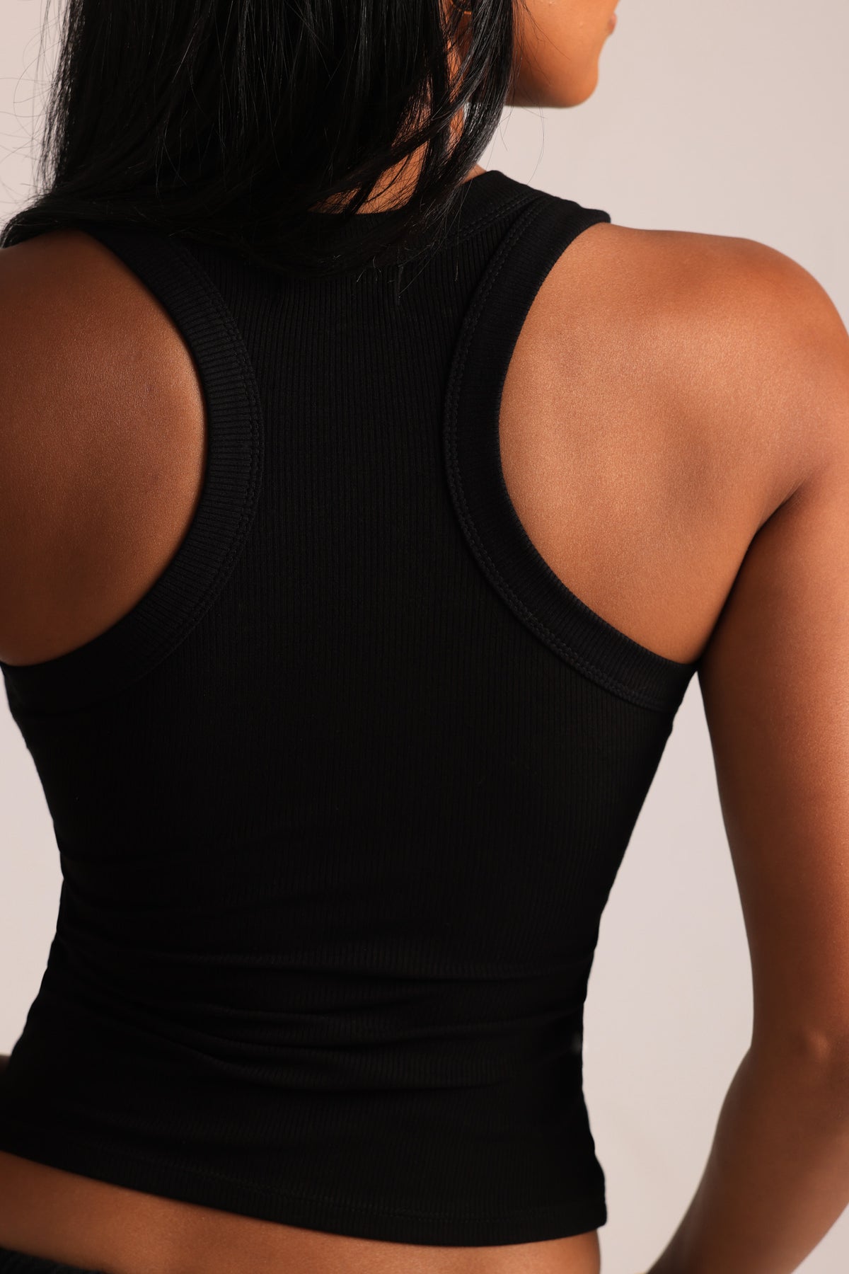 T-Shape Tank Top - Black