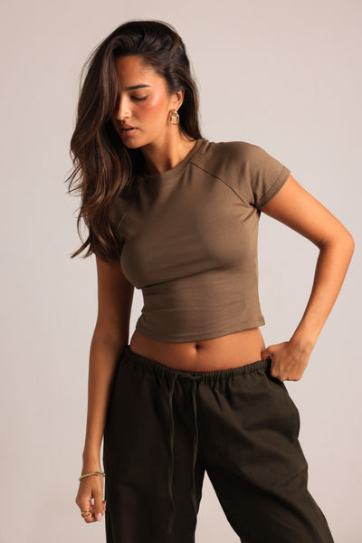 The Raglan Tee - Pecan