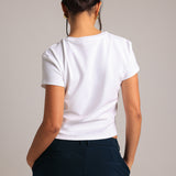 Relaxed Baby Tee - White
