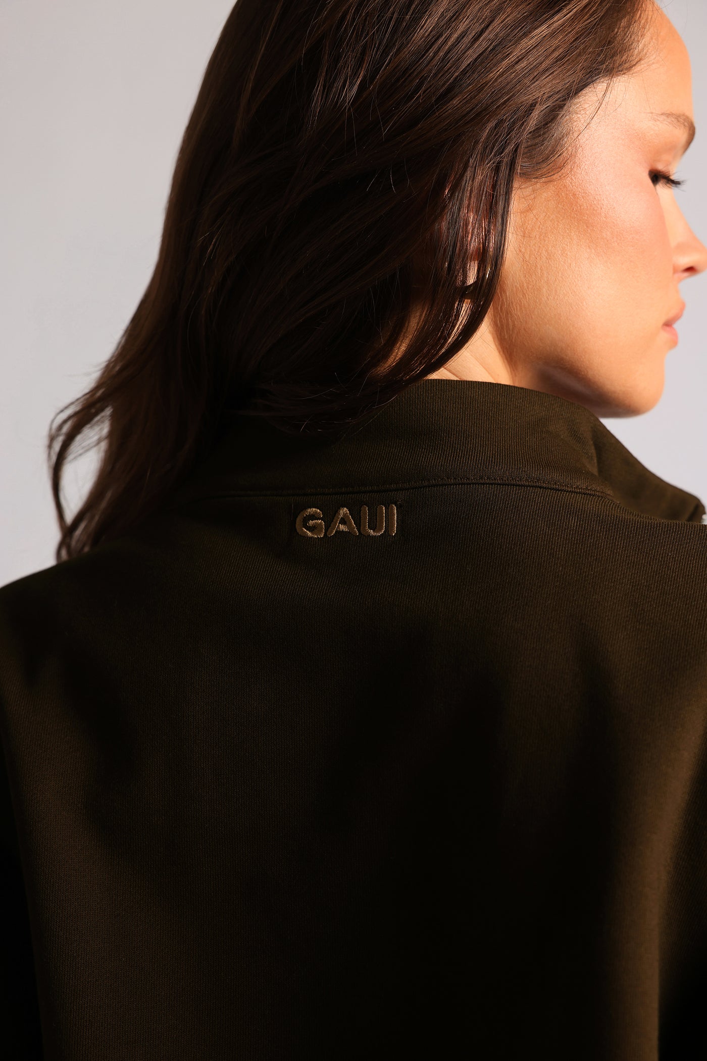 Quarter Zip Sweatshirt - Cocoa