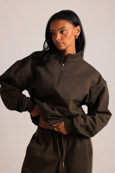 Quarter Zip Pullover - Tobacco
