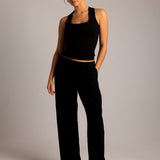 T-Shape Tank Top - Black