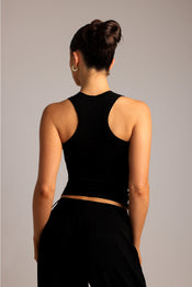 T-Shape Tank Top - Black