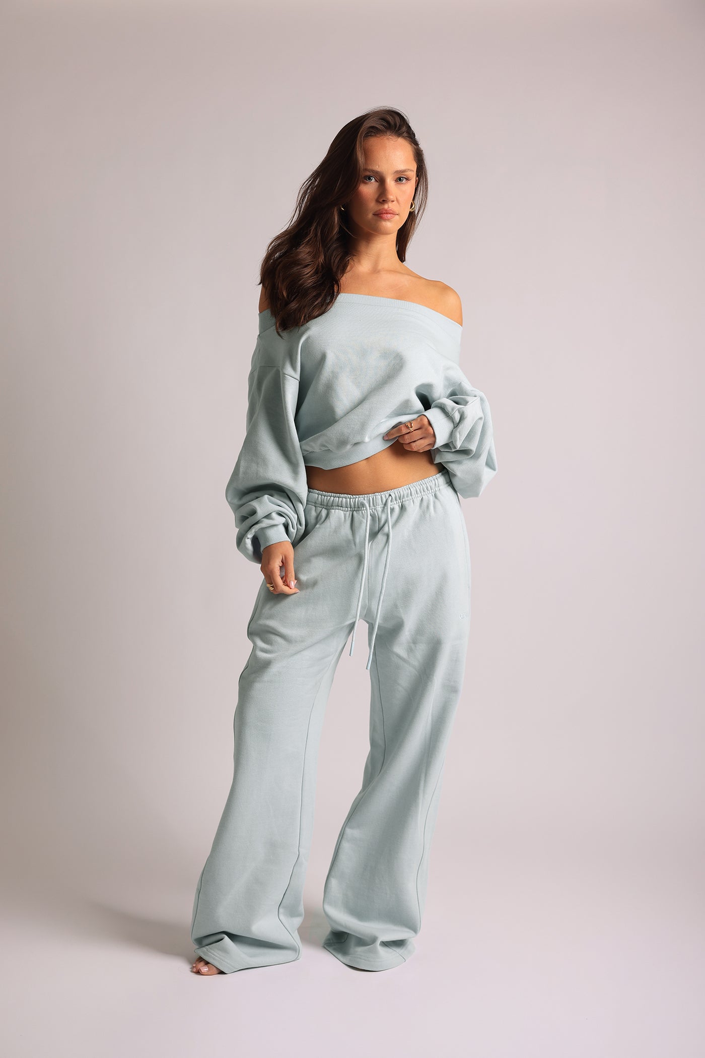 Drop Shoulder Sweatshirt - Icewater