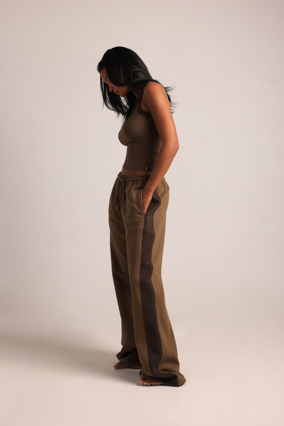 T-Shape Tank Top - Pecan/Tobacco