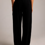 The Modern Straight-Leg Trousers - Black