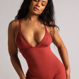 Lace Demi Romper - Berry Glaze
