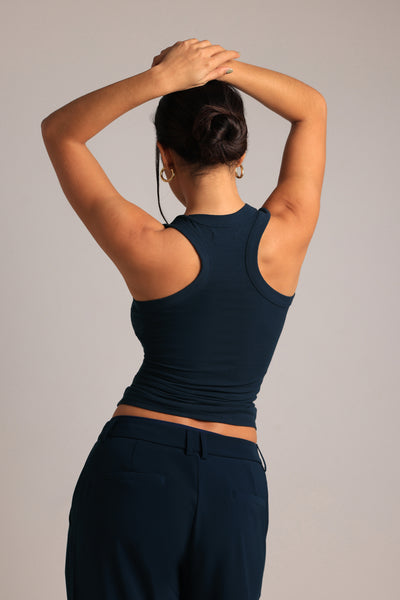 T-Shape Tank Top - True Navy