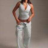 Quarter Zip Tank - Icewater