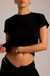 Relaxed Baby Tee - Black