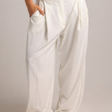 The Ivy Wide-Leg Trousers - White
