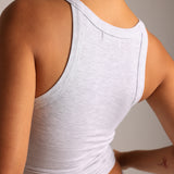 Rounded Plunge Tank - Light Heather Gray