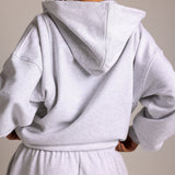 Boyfriend Zip-Up - Light Heather Gray