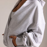 Boyfriend Zip-Up - Light Heather Gray