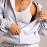 Rounded Plunge Tank - Light Heather Gray