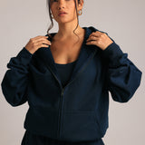 Boyfriend Zip-Up - True Navy