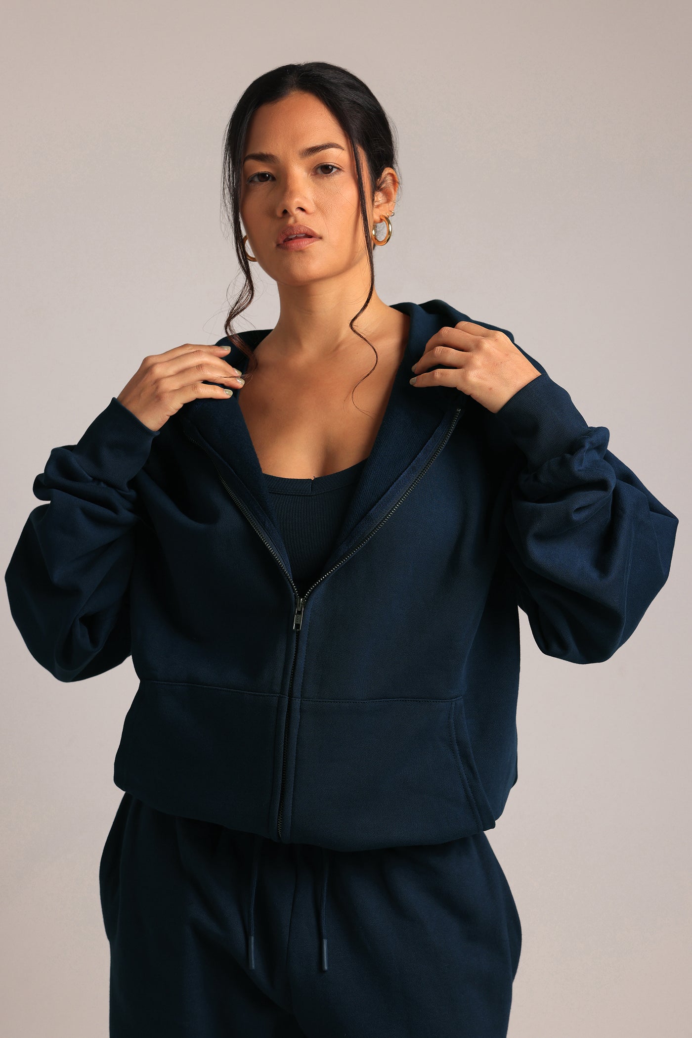 Boyfriend Zip-Up - True Navy