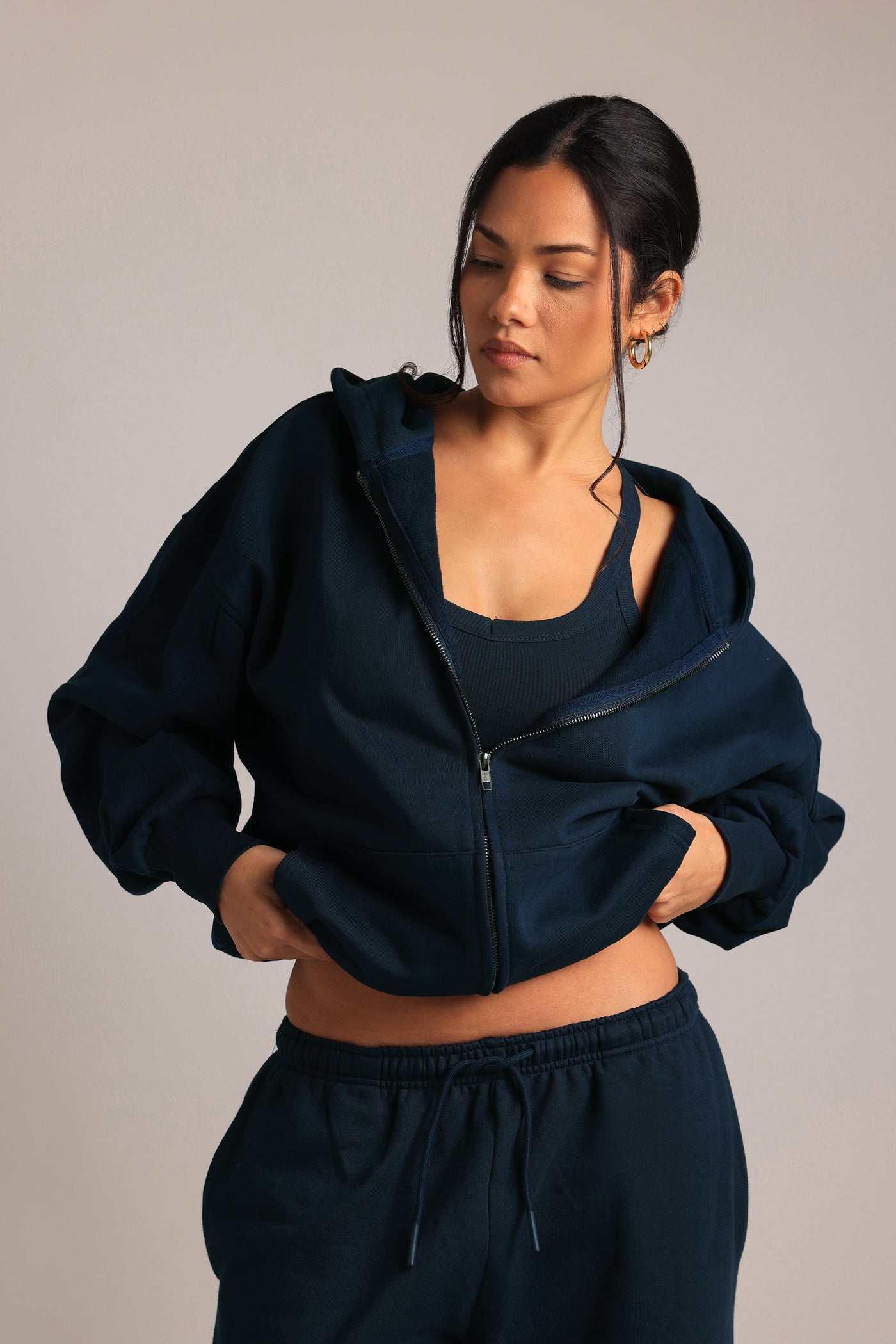Boyfriend Zip-Up - True Navy
