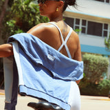 Contrast Crewneck Sweatshirt - 90s Baby Blue/Azul