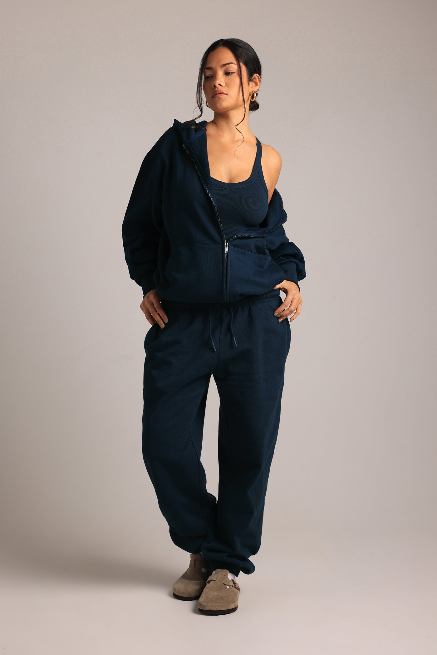 Boyfriend Zip-Up - True Navy