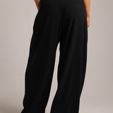 The Ivy Wide-Leg Trousers - Black