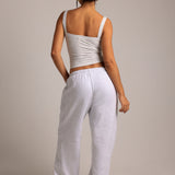 The Boyfriend Sweatpants - Light Heather Gray