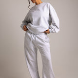 The Boyfriend Sweatpants - Light Heather Gray