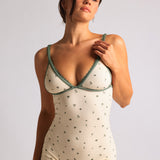 Lace Demi Romper - Meadow