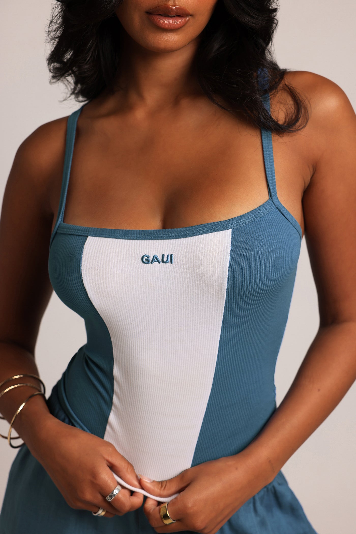 Contrast Cami - Azul