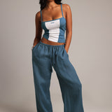 Heritage Linen Pants - Azul