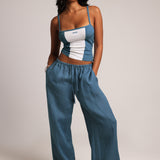 Contrast Cami - Azul