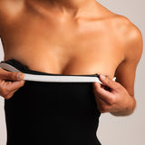 Contrast Strapless Romper - Black/White