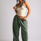 TwoTone Rounded Plunge Tank - Honeybutter/Garden Green