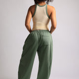TwoTone Rounded Plunge Tank - Honeybutter/Garden Green