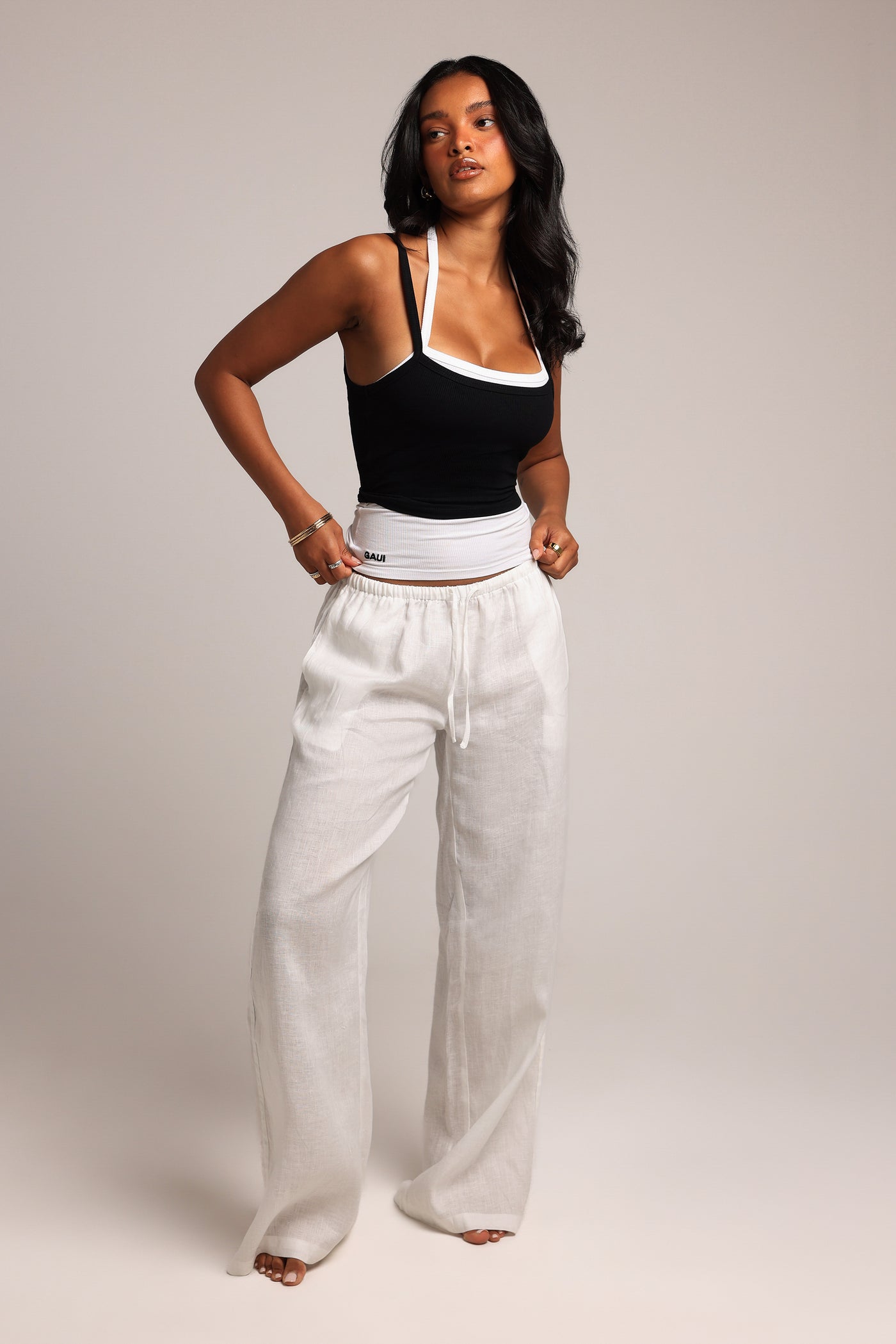 Heritage Linen Pants - White