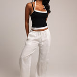 Layered Halter Tank - Black/White