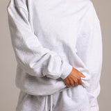 Crewneck Oversized Sweatshirt - Light Heather Gray