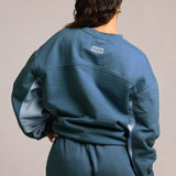 Contrast Crewneck Sweatshirt - 90s Baby Blue/Azul