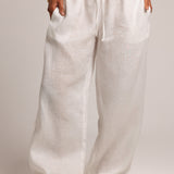 Heritage Linen Pants - White