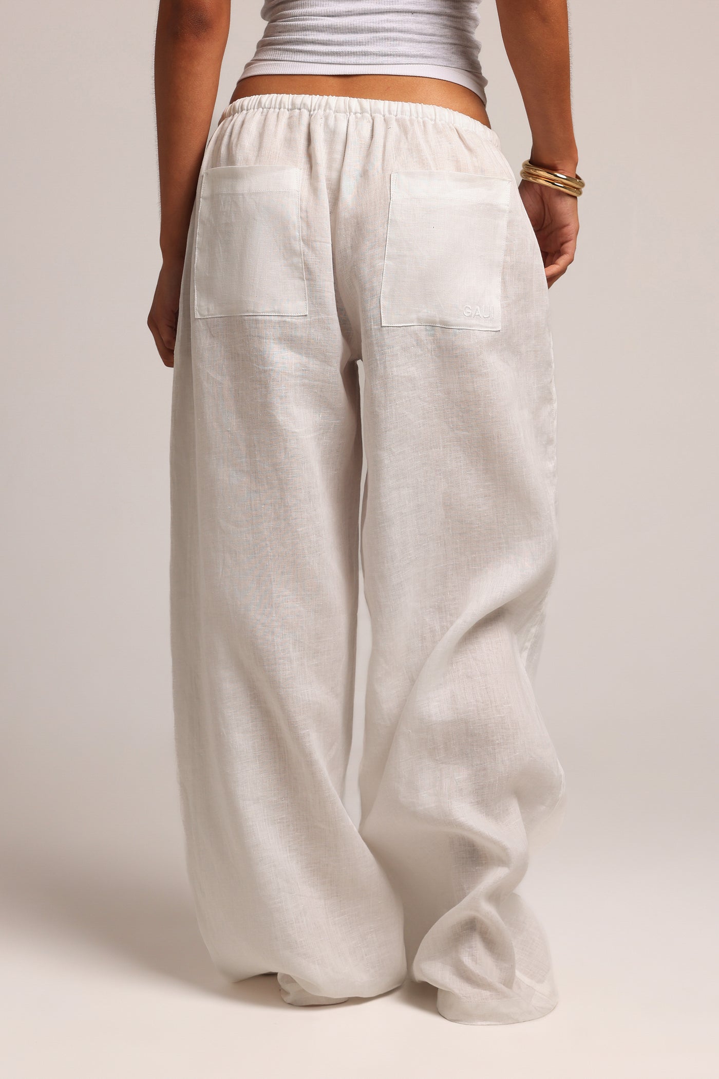 Heritage Linen Pants - White