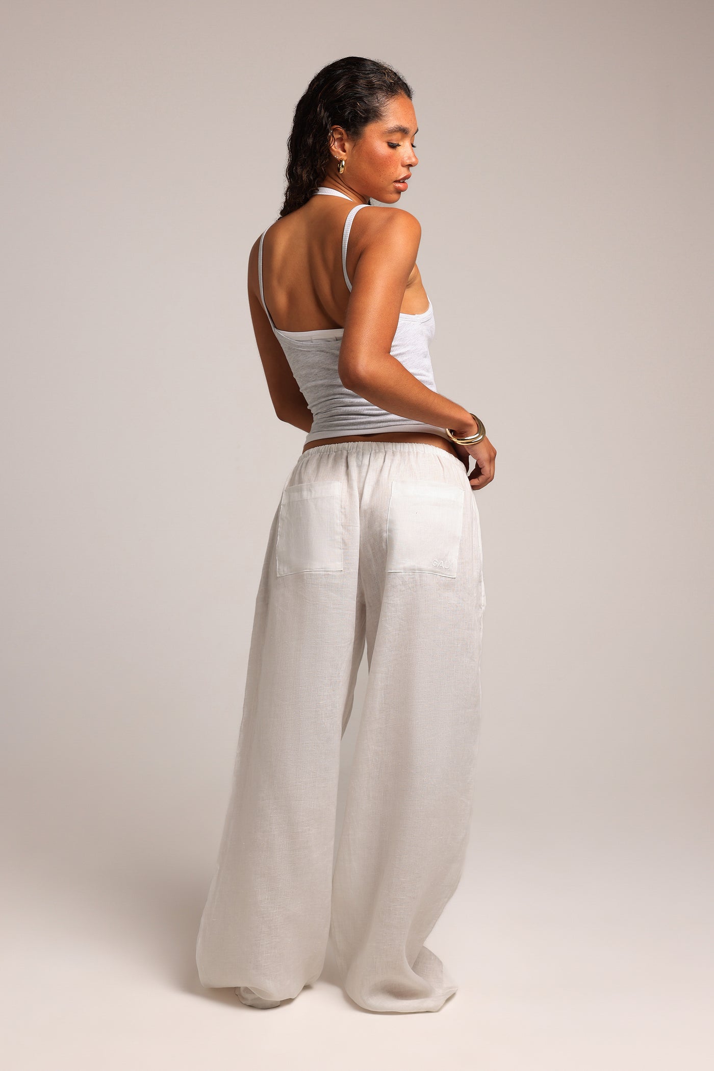Heritage Linen Pants - White