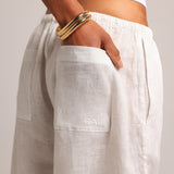 Heritage Linen Pants - White