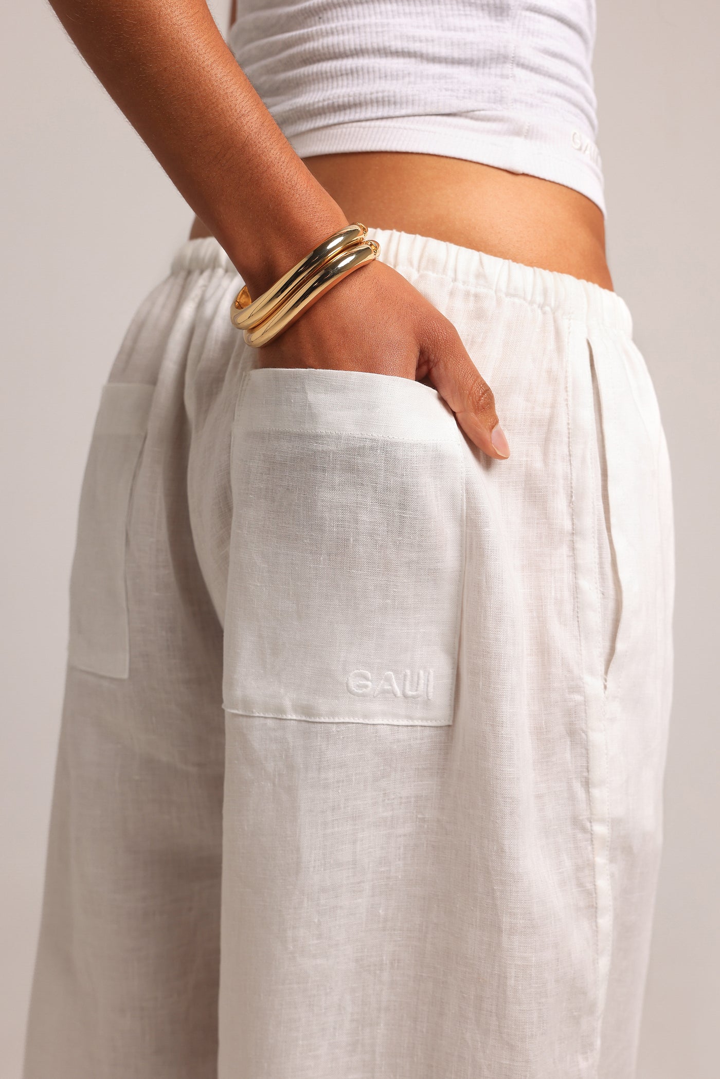 Heritage Linen Pants - White