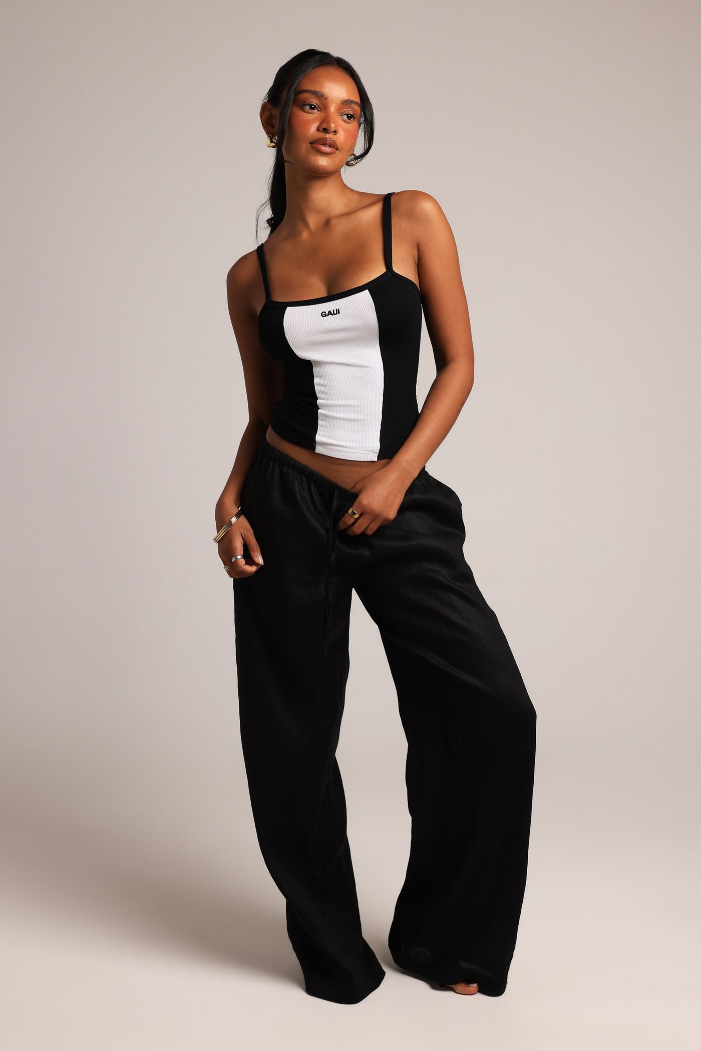 Contrast Cami - Black