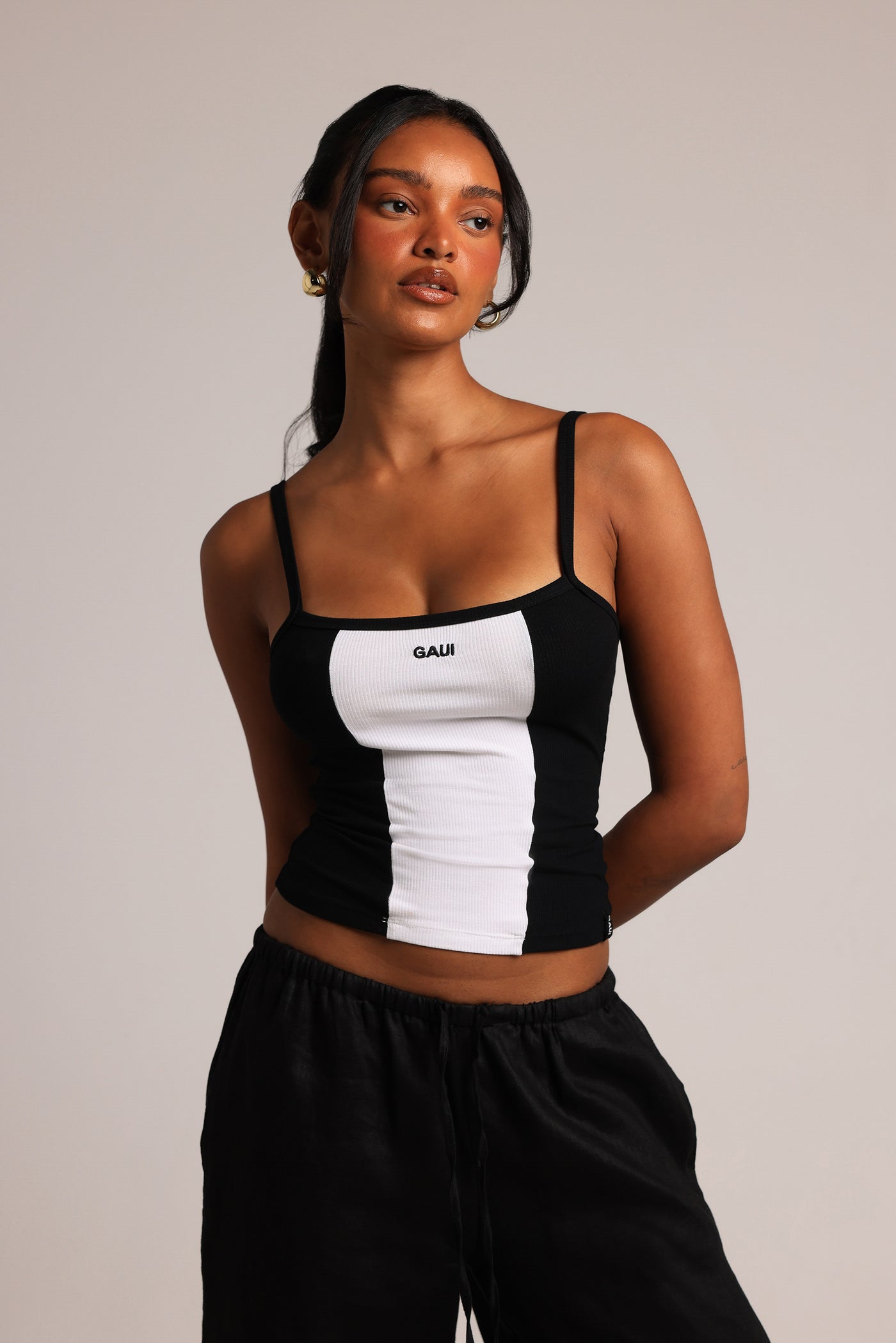 Contrast Cami - Black