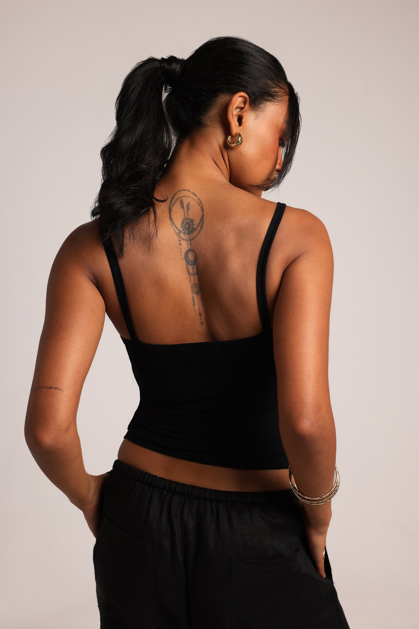 Contrast Cami - Black