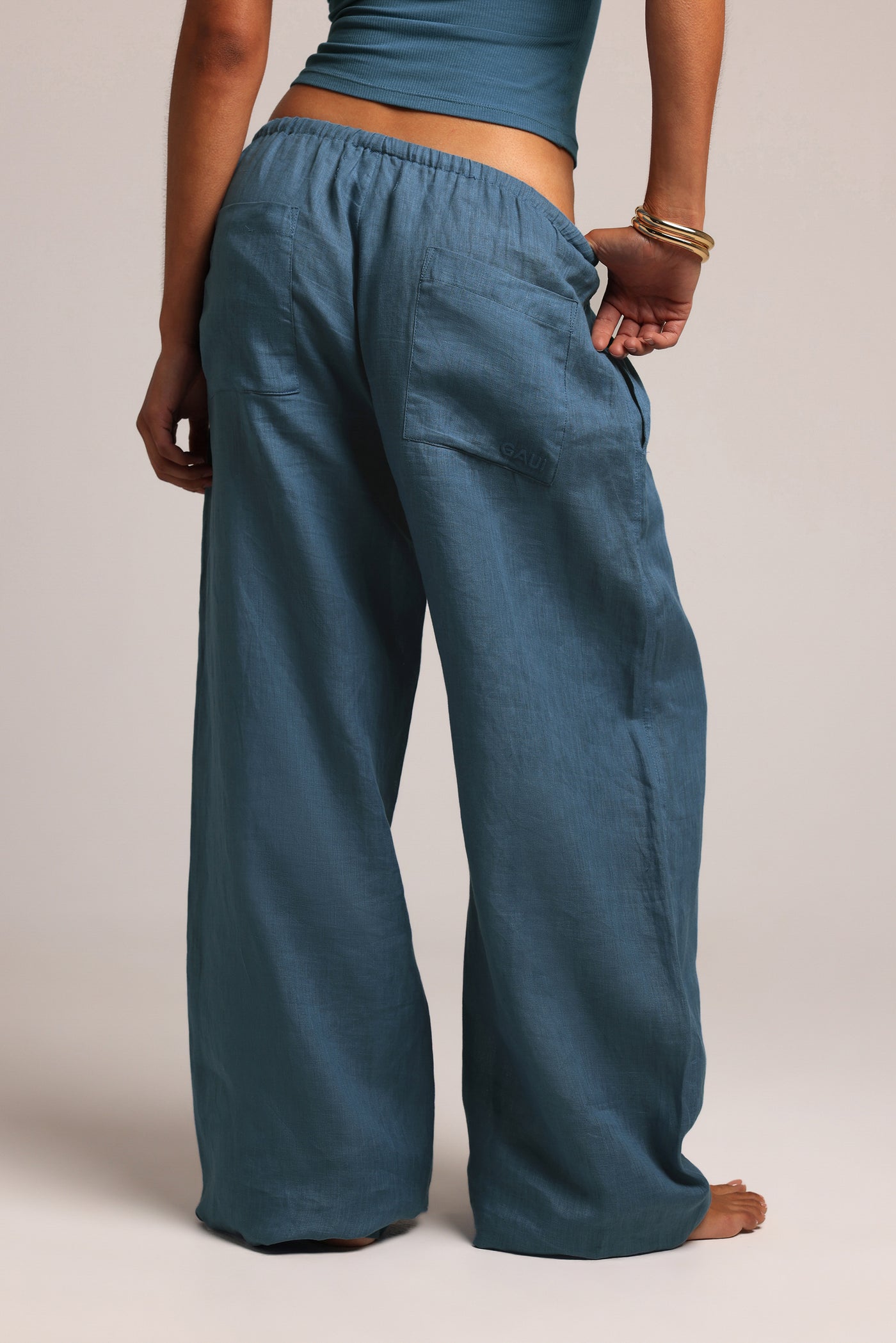 Heritage Linen Pants - Azul
