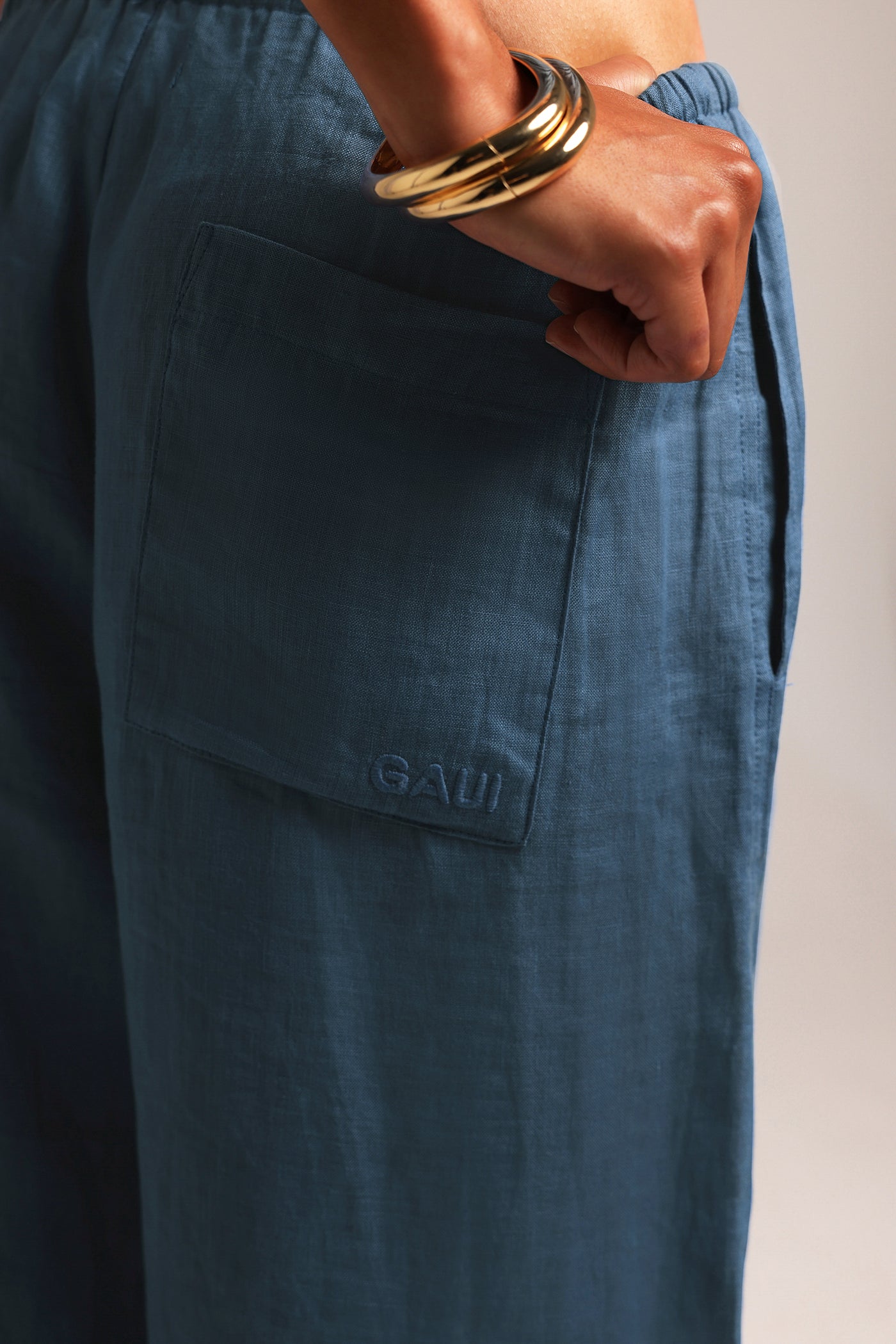Heritage Linen Pants - Azul